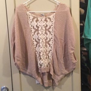 Free people tan gold highlight blouse